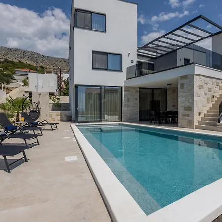 New ! Luxury - Roma 1 And 2 With Two Heated Pool Vila Podstrana